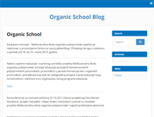 Tablet Screenshot of organicschool.rs